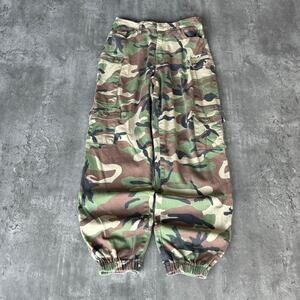 Vintage Y2K Faded Camo Cargo Skater Technical Utility Pants